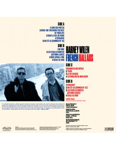 Barney Wilen - French Ballads - 180 Gram 2LP Gatefold