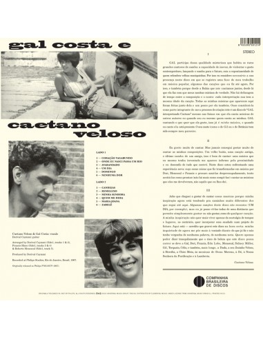 Caetano Veloso & Gal Costa - Domingo - Limited Edition 180 Gram LP