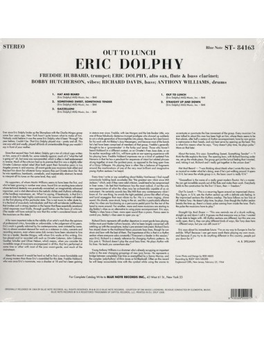 Eric Dolphy- ‘Out To Lunch!' – Limited Edition 180 Gram LP