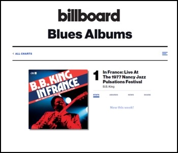 B.B.King In France: Live At The 1977 Nancy Jazz Pulsations Festival Nº1 at the Blues Album Charts